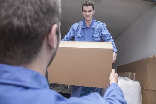 Packing boxes in an Osidge home during a move
