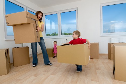 Commercial removals setup for a local business move near Osidge