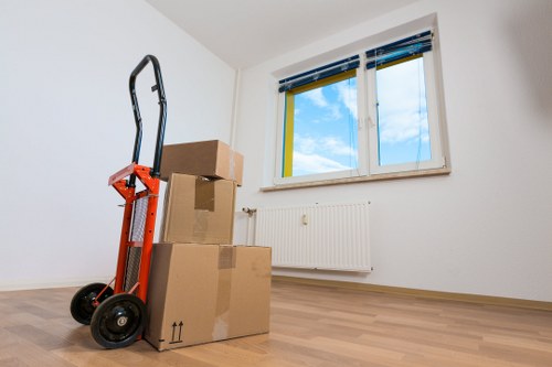 Professional movers handling a flat removal in Osidge