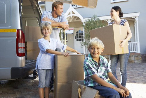 Charity donation items and reusable furniture from a clearance