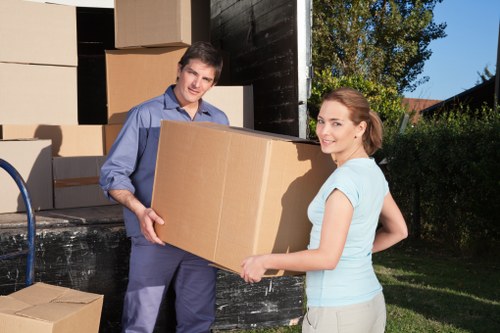 Local office relocation team managing access and loading